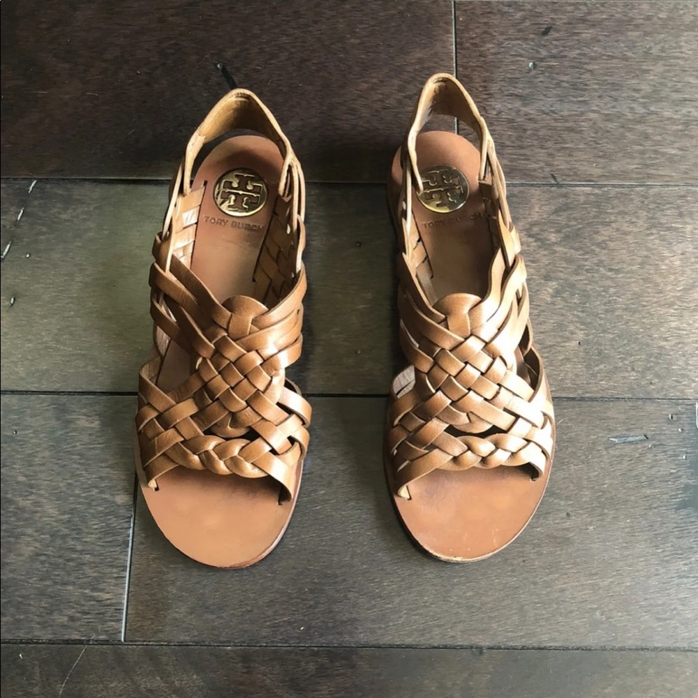 Tory Burch Weaved Brown Sandals 6